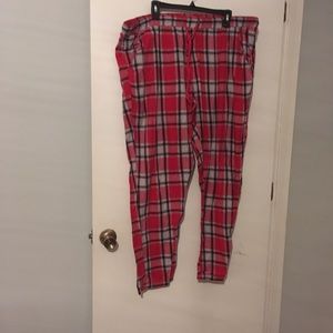 Torrid Red plaid pajamas pants